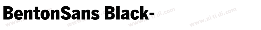 BentonSans Black字体转换